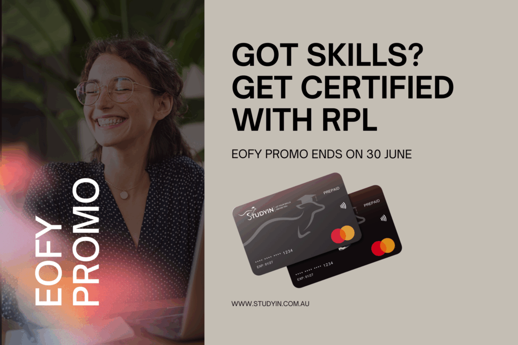 STUDYIN EOFY RPL promo offers - get qualified before 30 June
